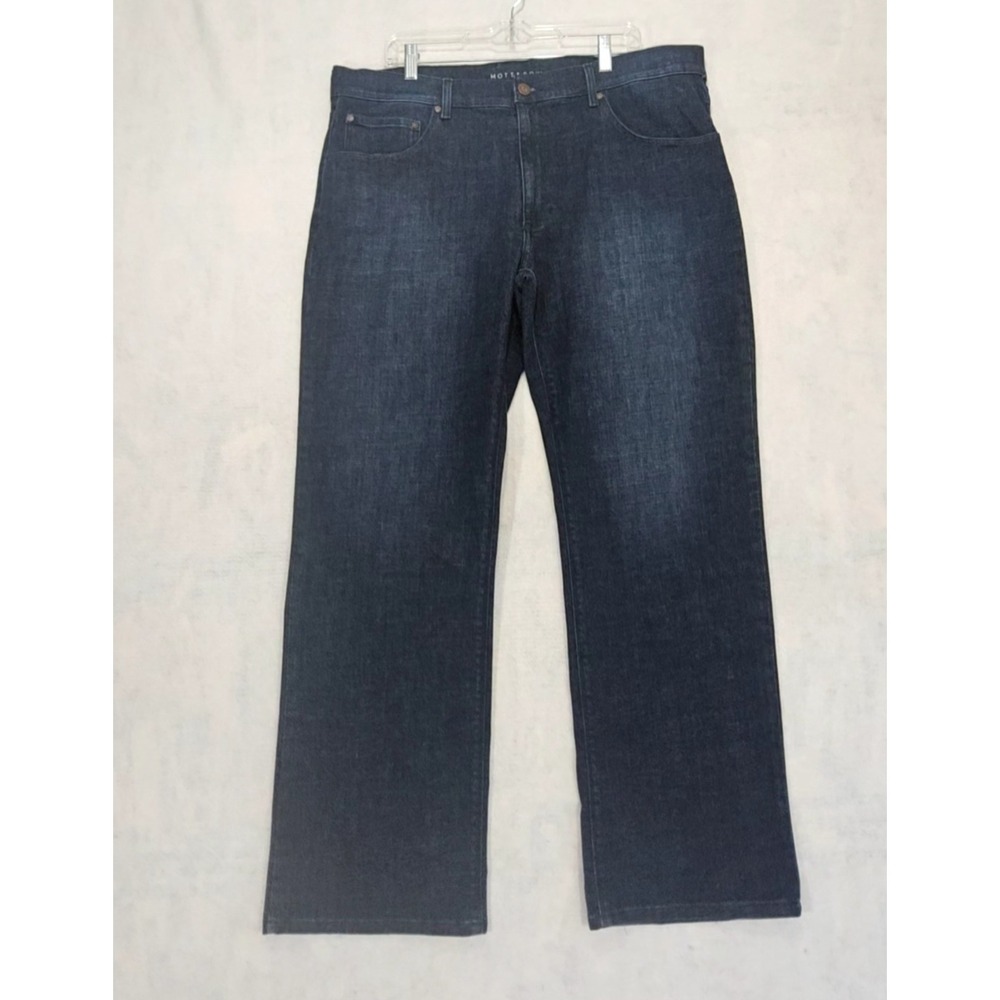 Mott & Bow Jeans Mens Sz 40 X 32 Straight‎ Crosby Dark Blue Wash Stretch Relaxed